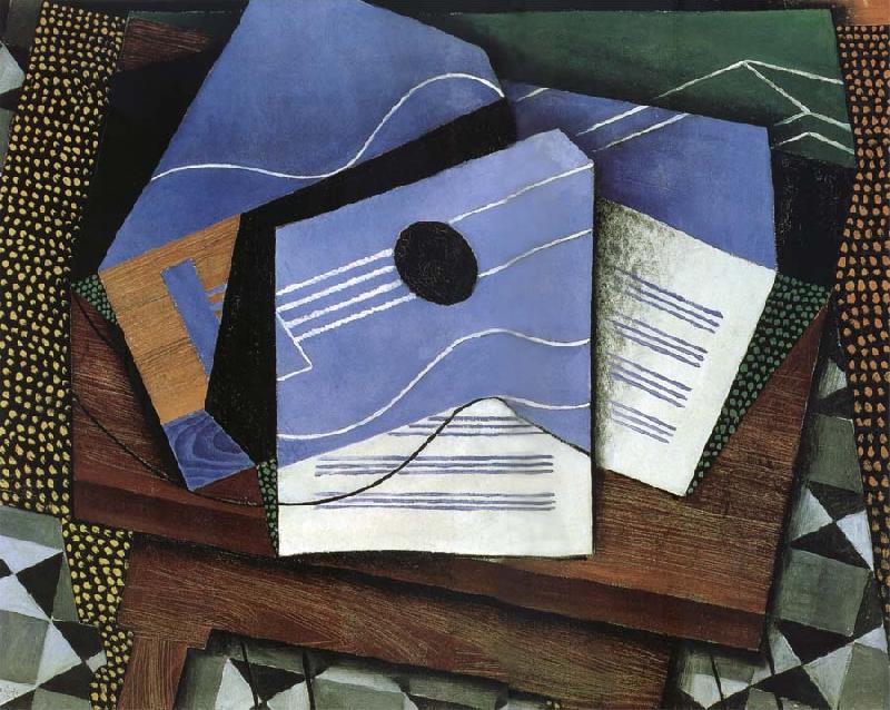 The Guitar on the table, Juan Gris